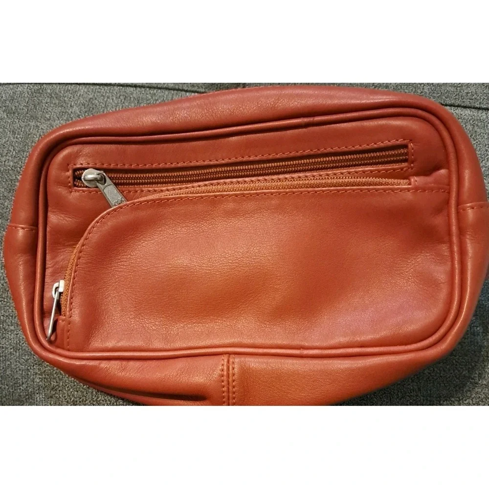 Vtg Stone Mountain Cross Body/Fanny Pack Brown Color Buttery Soft Appears Unused